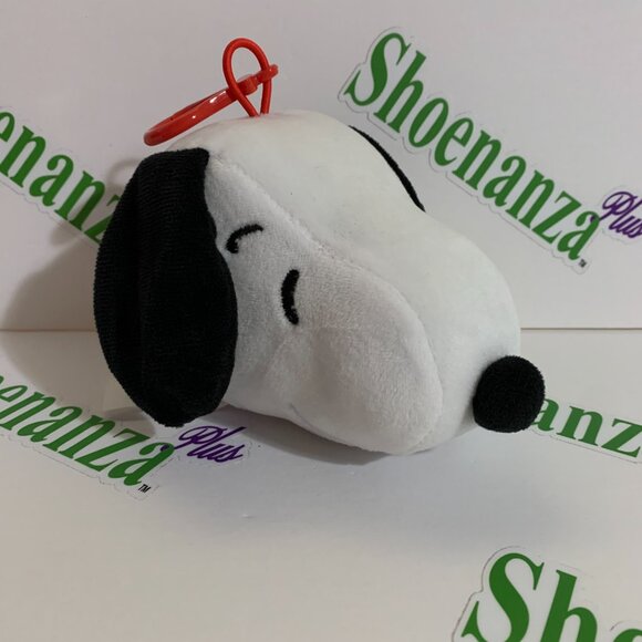 Kcare Plush Clip On Peanuts Snoopy Head Stuffed Dog Hanging 2024 5" x 4" - Picture 3 of 3